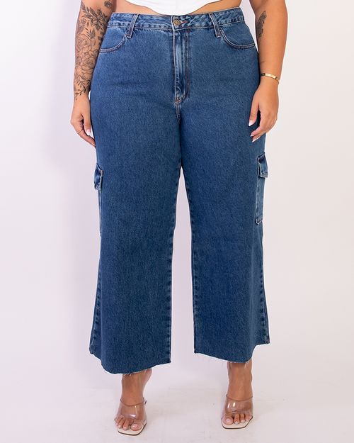 Calça Feminina Wide Leg Cargo - Blubetty BCF 3005B